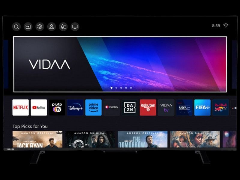 50" LED SMART TV TOSHIBA 50UV2463DG, 4K HDR, 3840 x 2160, VIDAA OS, Black 213929 Imagini