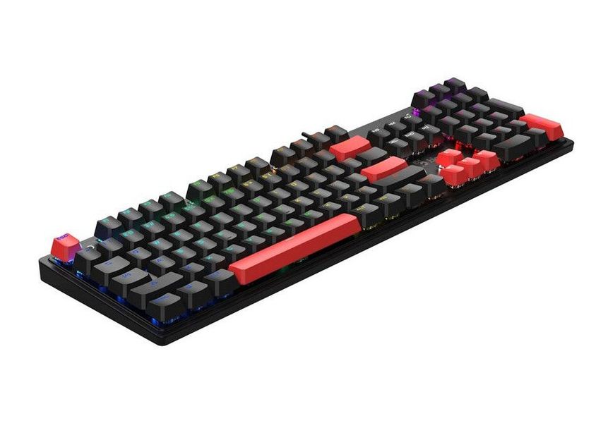 Gaming Keyboard Bloody S510R, Mechanical, BLMS Switch Red, Double-Shot Keycaps, Fire Black, USB 145896 фото