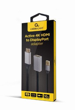 Adapter DP F to HDMI M Active 4K Cablexpert "A-HDMIM-DPF-02" Display port fem to HDMI male 148844 фото