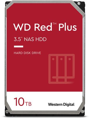 3.5" HDD 10.0TB-SATA- 256MB Western Digital "Red Plus (WD101EFBX)", NAS, CMR 126874 фото