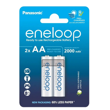 AA Eneloop 2000mAh, Blister*2, Panasonic, BK-3MCDE/2CP 215367 Imagini