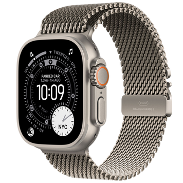 Ceas inteligent Apple Watch Ultra 3 GPS + Cellular, 49mm Natural Titanium Case with Natural Titanium Milanese Loop - 240342 Imagini