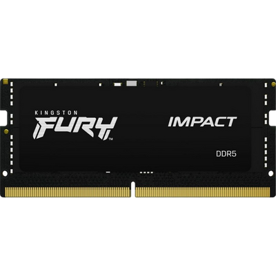16GB DDR5-6400MHz SODIMM Kingston FURY Impact (KF564S38IB-16), CL38, 1.35V, Intel XMP 3.0, Black 205025 фото