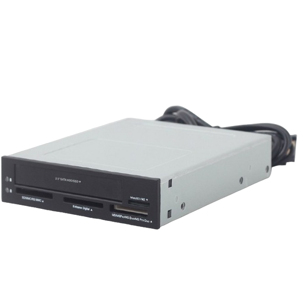 3.5" Card Reader Internal Gembird FDI2-ALLIN1-03, 2.5'' HDD/SSD drive bay, SD/MMC/RS-MMC/MS/MicroSD 92457 Imagini