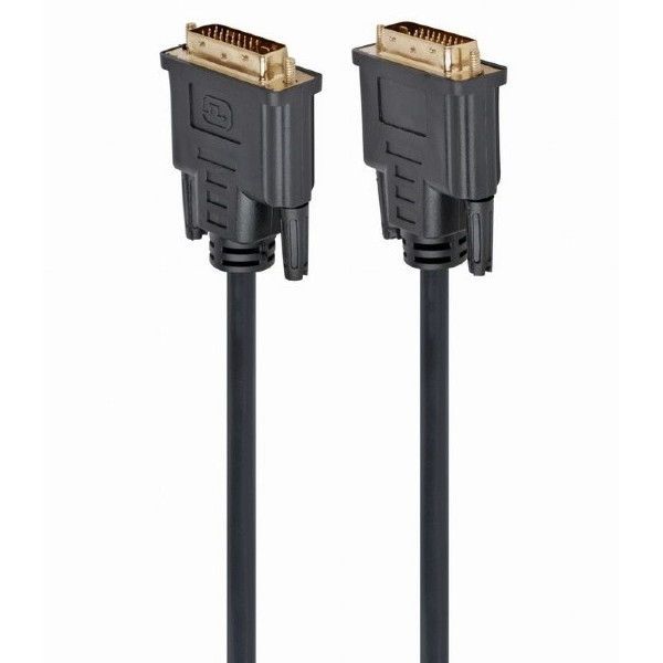 Cable DVI M to DVI M, 3.0m, Cablexpert DVI-D Dual link with ferrite, CC-DVI2-BK-10 84419 фото