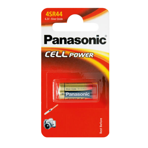 4SR44 Panasonic silver-oxide "CELL power" Blister*1, 180 mAh, h-5.4mm, &Oslash;-11.6mm, 4SR-44L/1BP 84770 фото
