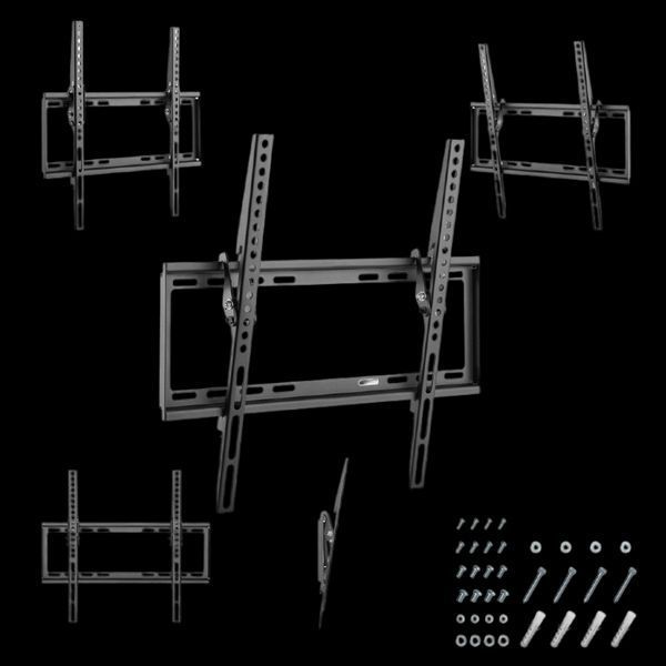 Wall Mount Gembird "WM-55T-03" Black 32"-55", max.35kg, VESA:up400x400, Wall dist: 21mm, 0&deg;/+8&deg; 216152 фото
