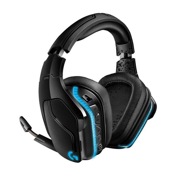 Wireless Gaming Headset Logitech G935, 50mm drivers, 20-20000Hz, 39 Ohm, 93dB, RGB, 2.4 Ghz/3.5mm 126722 фото