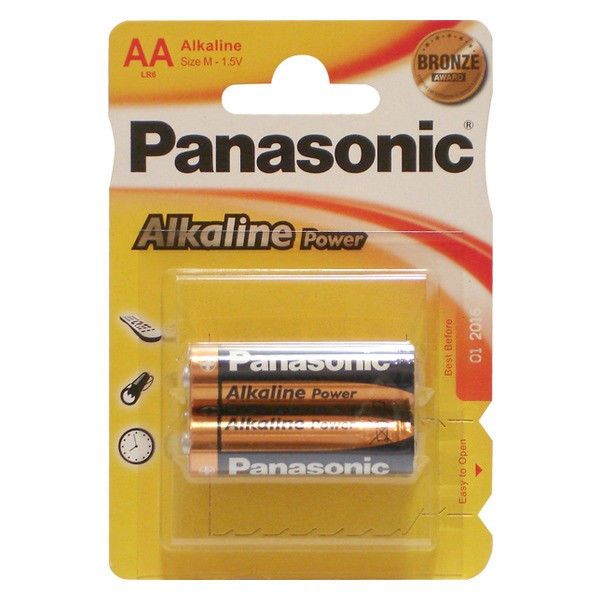 Panasonic "ALKALINE Power" AA Blister* 2, Alkaline, LR6REB/2BPR 69860 фото