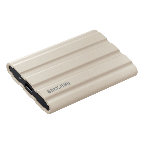 2.0TB Samsung Portable SSD T7 Shield Beige, USB-C 3.1 (88x59x13mm, 98g,R/W:1050/1000MB/s, IP65) 212350 фото