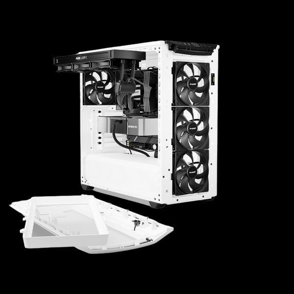 Case EATX be quiet! Shadow Base 800 DX, w/o PSU, 3x140mm, 2xARGB Strips, Front Mesh, Tempered Glass, 208099 фото