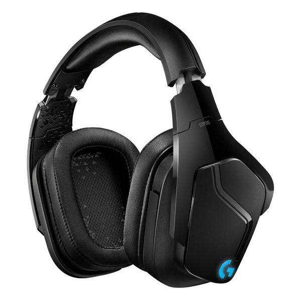 Wireless Gaming Headset Logitech G935, 50mm drivers, 20-20000Hz, 39 Ohm, 93dB, RGB, 2.4 Ghz/3.5mm 126722 фото