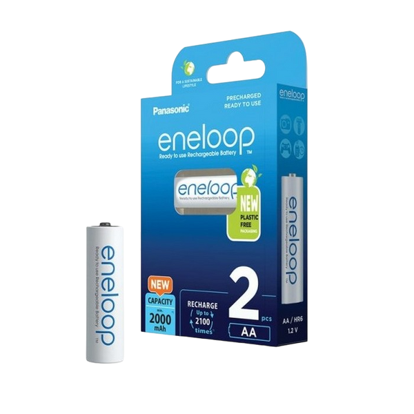 AA Eneloop 2000mAh, Blister*2, Panasonic, BK-3MCDE/2CP 215367 фото