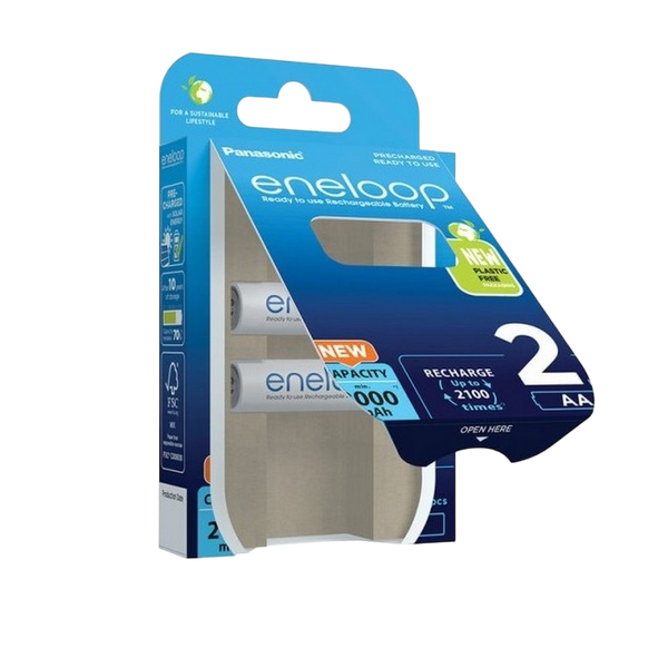 AA Eneloop 2000mAh, Blister*2, Panasonic, BK-3MCDE/2CP 215367 фото