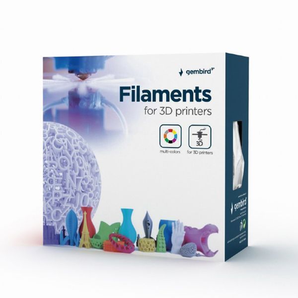 ABS 1.75 mm, Fluorescent Red Filament, 1 kg, Gembird, 3DP-ABS1.75-01-FR 82361 фото