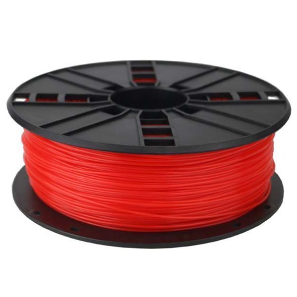 ABS 1.75 mm, Fluorescent Red Filament, 1 kg, Gembird, 3DP-ABS1.75-01-FR 82361 фото