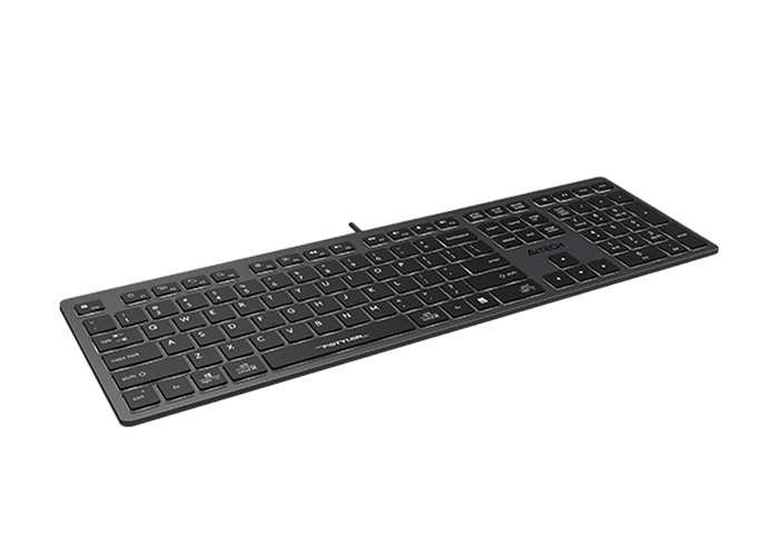 Keyboard A4Tech FX60, 12 Fn keys, Ultra slim, Scissor Switch Keys, Chocolate Keycaps, Splash Proof, 145884 Imagini