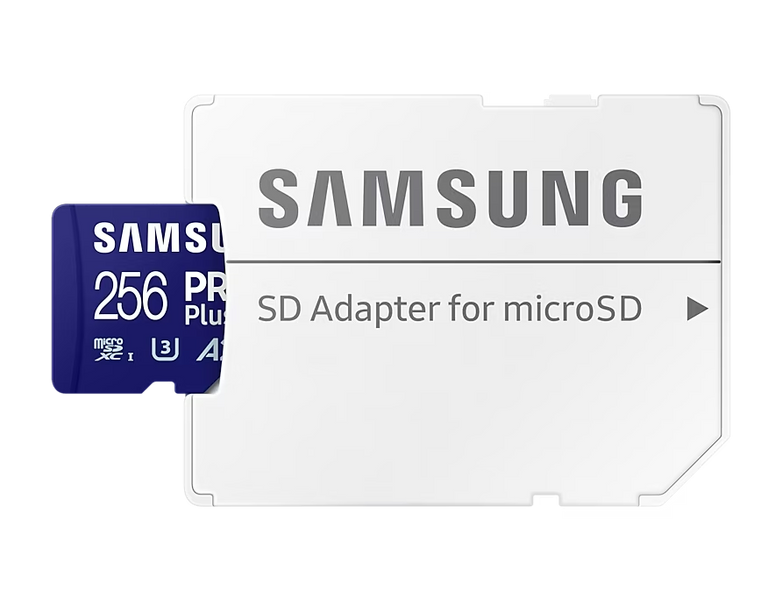 256GB MicroSD (Class 10) UHS-I (U3) +SD adapter, Samsung PRO Plus "MB-MD256SA" (R/W:180/130MB/s) 207498 фото