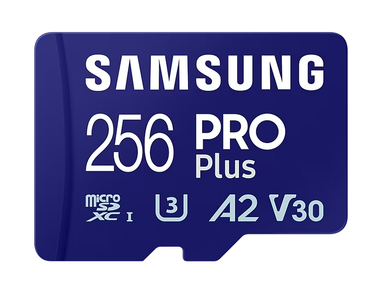 256GB MicroSD (Class 10) UHS-I (U3) +SD adapter, Samsung PRO Plus "MB-MD256SA" (R/W:180/130MB/s) 207498 фото