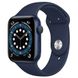 Apple Watch Series 6 GPS, 44mm, Aluminum Case with Deep Navy Sport Band, M00J3 GPS, Blue 122107 фото 3