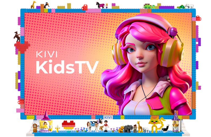 32" LED SMART TV KIVI KidsTV, 1920x1080 FHD, Android TV, Blue 213377 фото