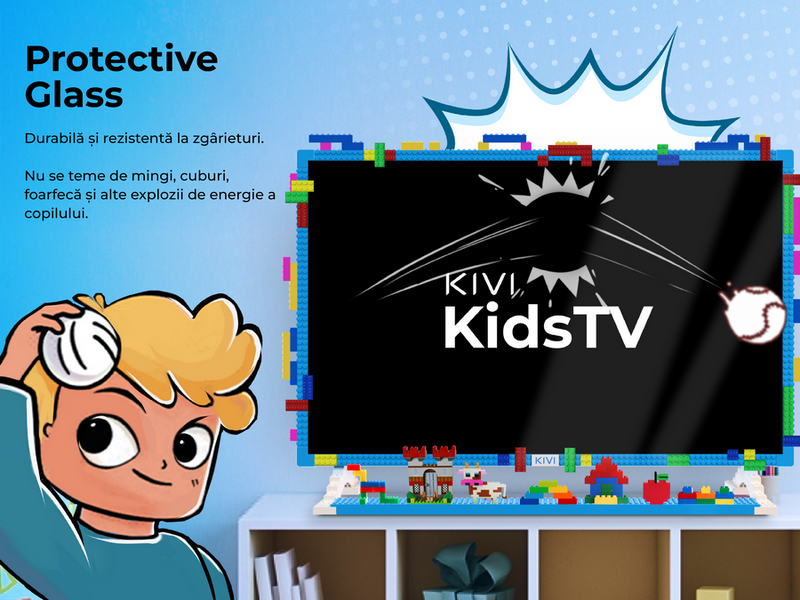 32" LED SMART TV KIVI KidsTV, 1920x1080 FHD, Android TV, Blue 213377 фото