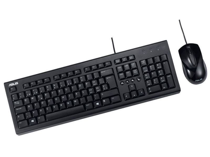Keyboard & Mouse Asus U2000, Multimedia, Elegant style, Silent, Solid construction, Black, USB 97286 фото