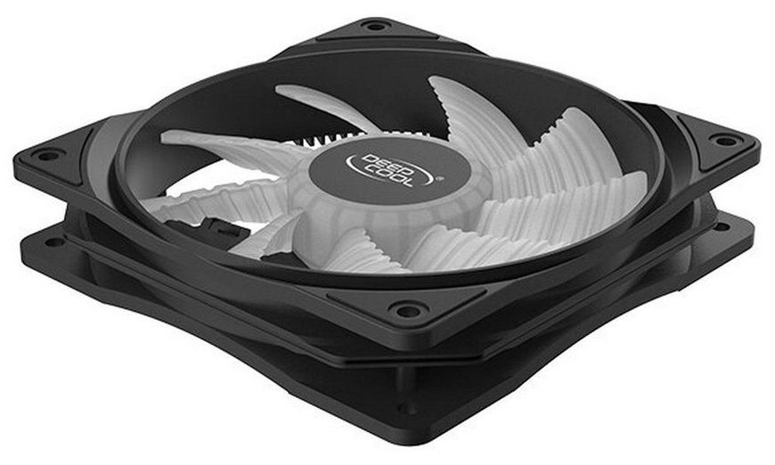 PC Case Fan Deepcool RF120W, 120x120x25, 21.9 dB, 48.9 CFM, 1300PM, White LED, Hydro Bearing 124626 фото