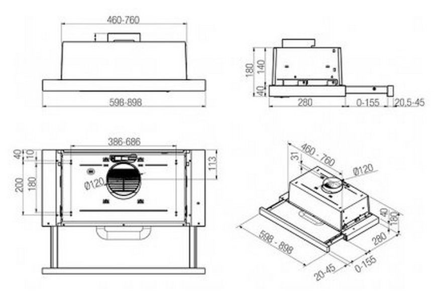 Встраиваемая Вытяжка Whirlpool AKR 749/1 WH 123007 фото