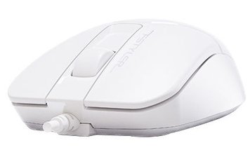 Mouse A4Tech FM12S Silent, Optical, 1000 dpi, 3 buttons, Ambidextrous, 4-Way Wheel, White, USB 120439 фото