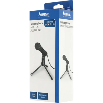 Microphone Hama MIC-P35 Allround (00139905) Black 242266 Imagini