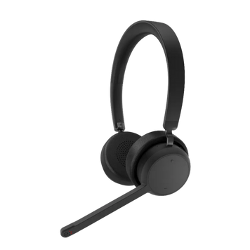 Wireless Headset Lenovo Stereo, 40mm driver, 20Hz-20kHz, 109&plusmn;2.5 dB, 32Ohm, up to 60 hours Play Time,3 microphones for ENC, 138g., BT 5.3, Black 261382 Imagini