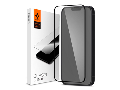 Spigen iPhone 13 Pro Max/14 Plus, Glass FC, Tempered Glass, Black 145376 фото