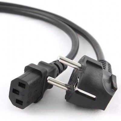 Power Cord PC-220V 5.0m Euro Plug, with VDE approval, Cablexpert, PC-186-VDE-5M 61922 фото