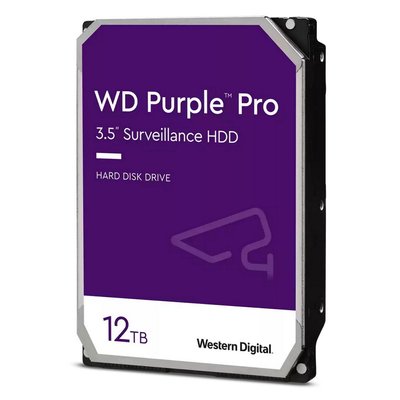 3.5" HDD 12.0TB-SATA-256MB Western Digital "Purple Pro (WD121PURP)", Surveillance, CMR 203071 фото