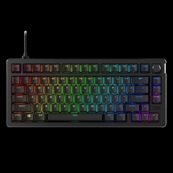 Gaming Keyboard HyperX Alloy Rise 75, Mechanical, 75% form factor, Linear SW, PBT Keycaps, Magnetic 221194 фото