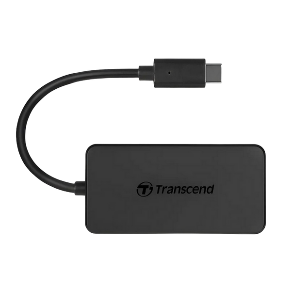 USB Type-C Hub 4-port Transcend "TS-HUB2C" Black (1xUSB Type-C 3.0 to 4xUSB-A 3.0 5Gb/s) 130825 фото