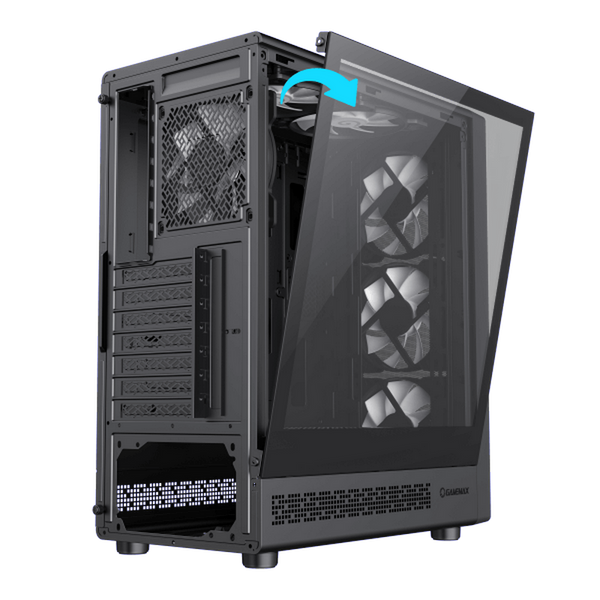 Case ATX GAMEMAX Storm 2 AB, w/o PSU, 0.4mm, 6x120mm ARGB Вентиляторs , Front Mesh, Tempered Glass, 1xUSB-C 224089 фото