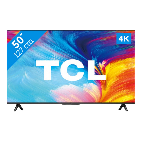 50" LED SMART TV TCL 50P635, Real 4K, 3840x2160, Google TV, Black 209304 фото
