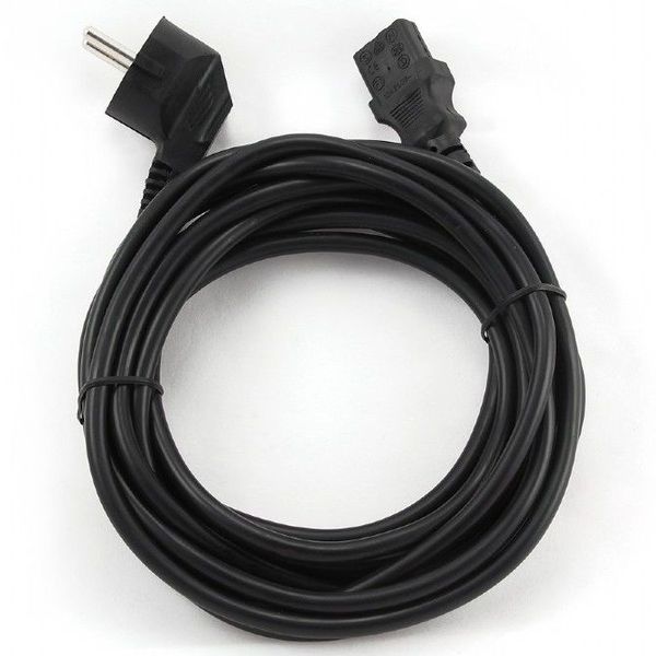 Power Cord PC-220V 5.0m Euro Plug, with VDE approval, Cablexpert, PC-186-VDE-5M 61922 фото