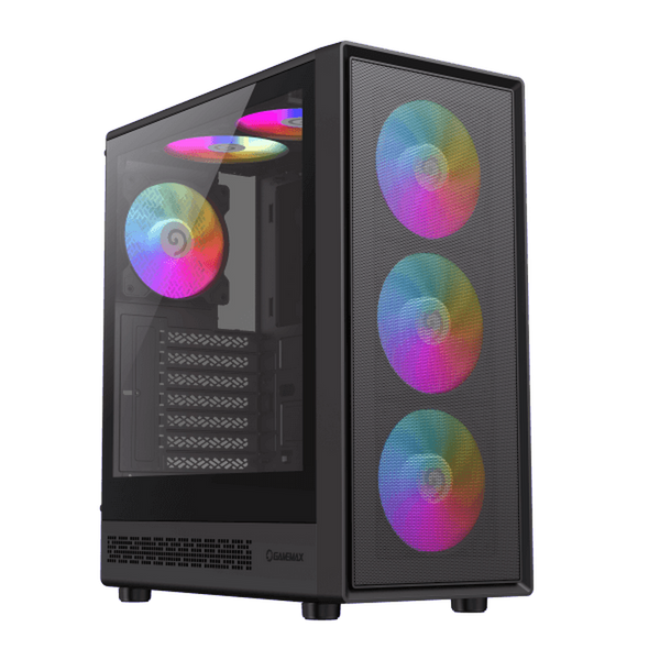 Case ATX GAMEMAX Storm 2 AB, w/o PSU, 0.4mm, 6x120mm ARGB Вентиляторs , Front Mesh, Tempered Glass, 1xUSB-C 224089 фото