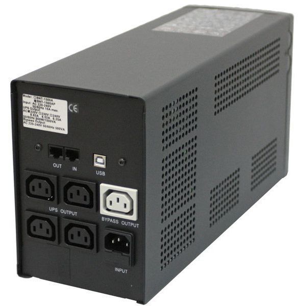 UPS PowerCom BNT-1200AP 1200VA/720W Line Interactive, AVR, RJ45, USB, 5*IEC Sockets 64136 фото