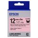 Tape Cartridge EPSON LK4PBK; 12mm/5m Satin Ribbon, Black/Pink, C53S654031 117894 фото 2
