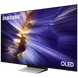 77" OLED SMART TV Samsung QE77S90FAEXUA, Quantum Dot OLED 4K UHD, Tizen OS, Black 236233 Imagini 3
