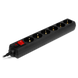Surge Protector 6 Sockets, 5.0m, Sven Optima, BLACK, Retail color box, flame-retardant 78488 фото 6