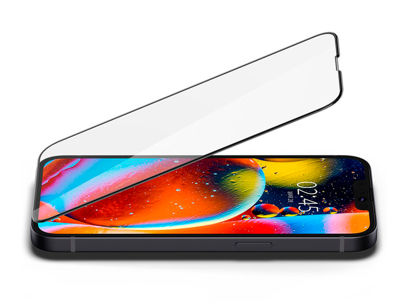 Spigen iPhone 13 Pro Max/14 Plus, Glass FC, Tempered Glass, Black 145376 фото