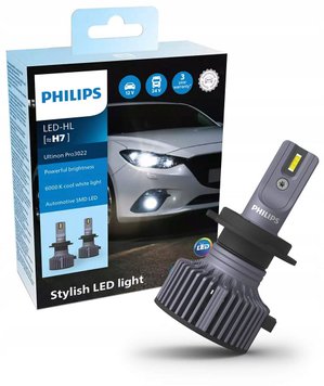 H7 Светодиодные лампы PHILIPS Ultinon Pro3022 6000K 12В-24В 6000К (2 шт.) 11972U3022X2 фото