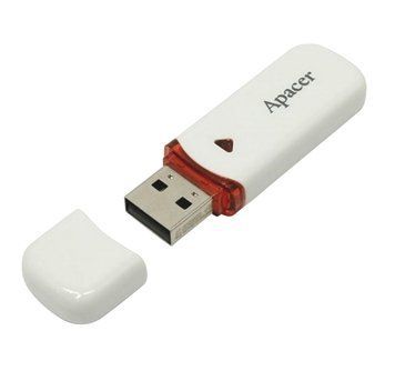 32GB USB2.0 Flash Drive Apacer "AH333", White, Classic Cap (AP32GAH333W-1) 88117 Imagini