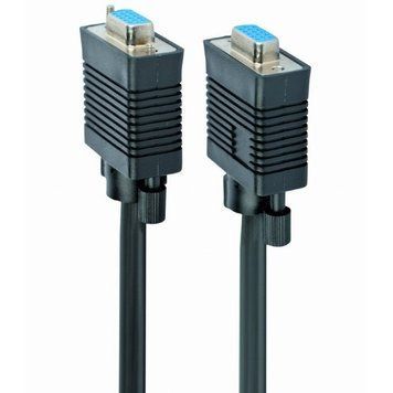 Cable VGA Premium Extension 1.8m, HD15M/HD15F Black, Cablexpert, w/2*ferrite core, CC-PPVGAX-6B 75633 Imagini