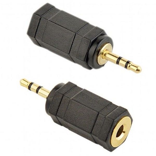 Audio adapter 3-pin*2.5 mm jack to 3-pin*3.5 mm socket, Cablexpert A-3.5F-2.5M 122837 фото